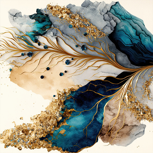 Gold Vein Canvas image